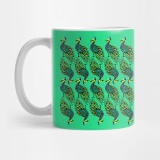 peacock in pattern mandala wallpaper birds ecopop Mug